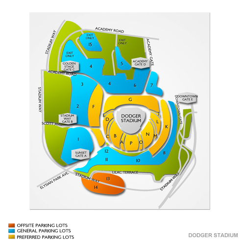 dodger stadium parking lot map Los Angeles Dodgers Parking 7 18 2020 4 16 Pm Vivid Seats dodger stadium parking lot map