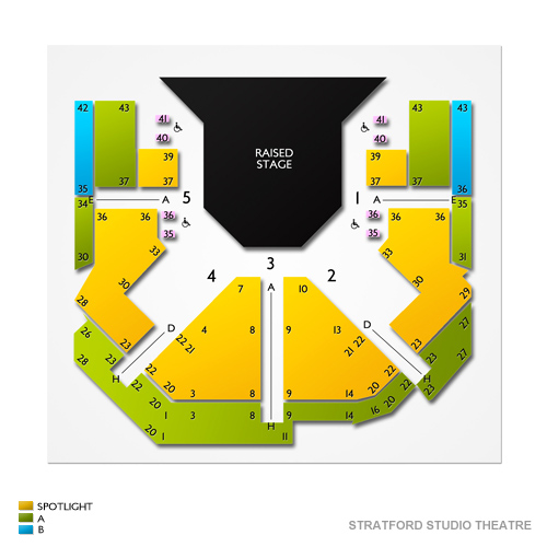 Stratford Studio Theatre Venue Map