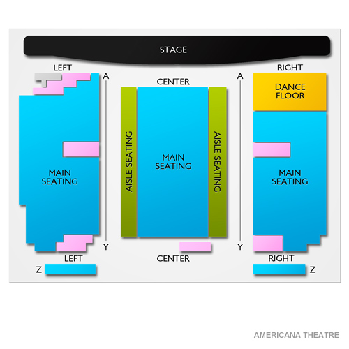 Americana Theatre Venue Map