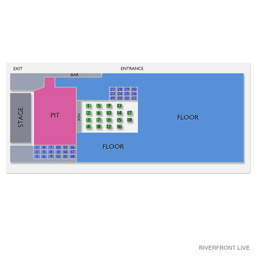 Riverfront Live Venue Map
