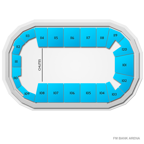 F&M Bank Arena Venue Map