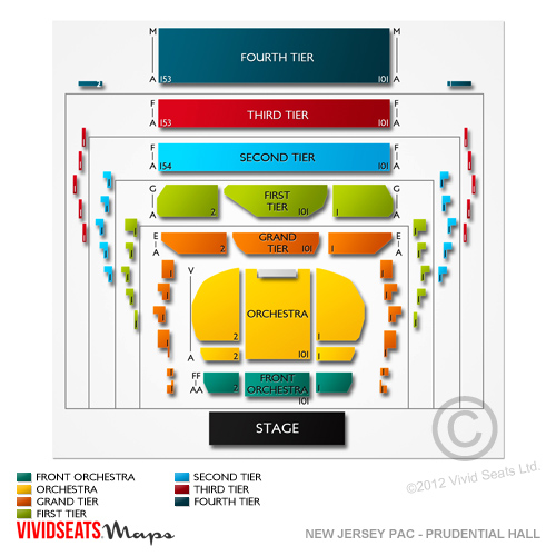New Jersey Performing Arts Center Seating Chart Vivid Seats