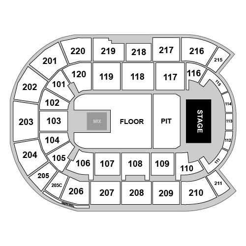 Angel of the Winds Arena Venue Map