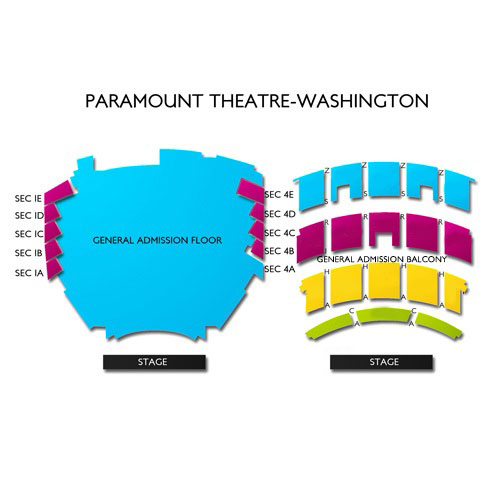 Paramount Theatre Seattle Venue Map