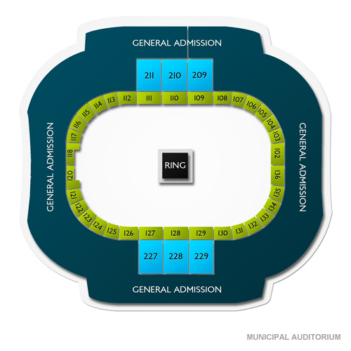 Municipal Auditorium - MO Venue Map