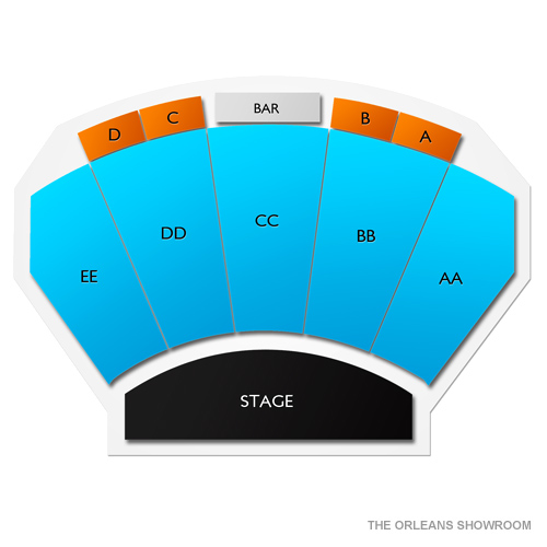The Orleans Showroom Venue Map