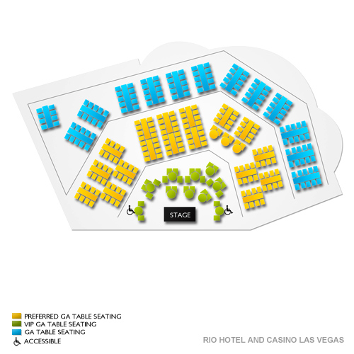Chippendales Las Vegas Seating Chart