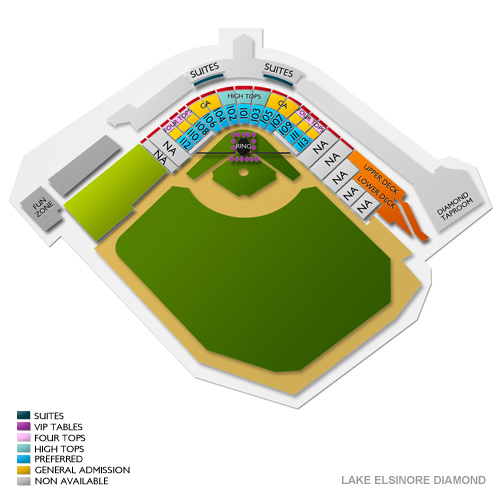 Lake Elsinore Diamond Venue Map