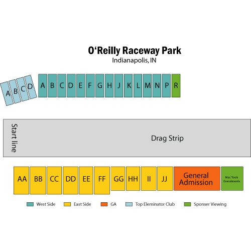 Lucas Oil Raceway Indianapolis Seating Chart