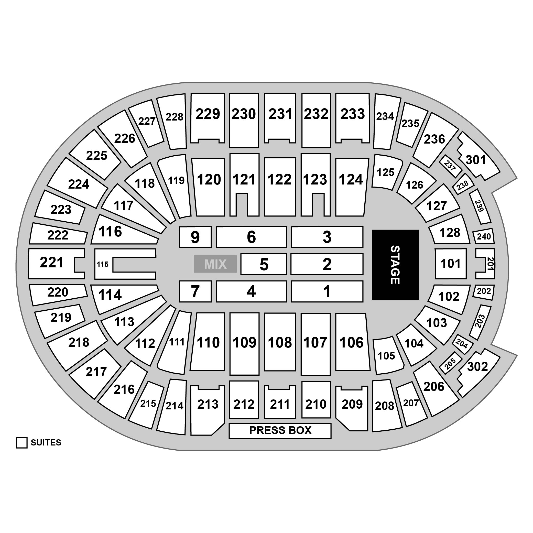 Amica Mutual Pavilion Venue Map