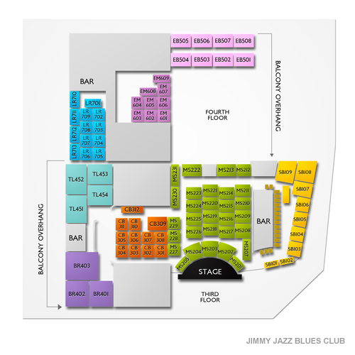 Jimmys Jazz and Blues Club Venue Map