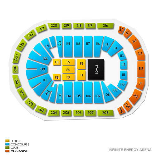 Gas South Arena Venue Map
