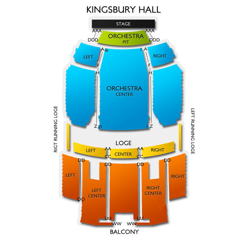 Kingsbury Hall Seating Chart
