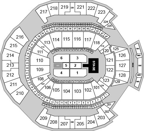 Chase Center Venue Map
