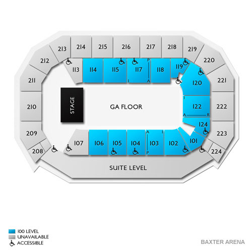 Baxter Arena Seating Chart