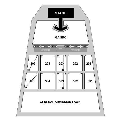 Maine Savings Amphitheater Venue Map