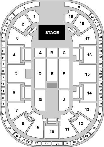 Motorpoint Arena - Nottingham Venue Map