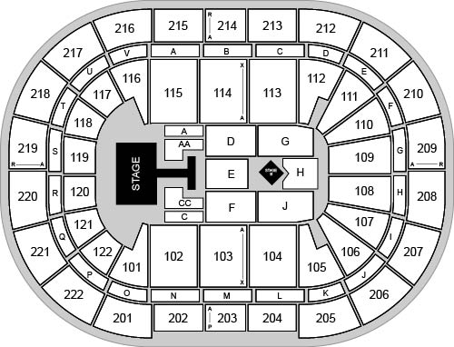 AO Arena Venue Map