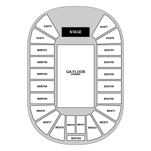 SSE Arena Belfast Venue Map