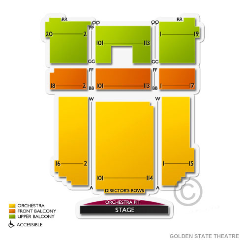 Golden State Theatre 2019 Seating Chart