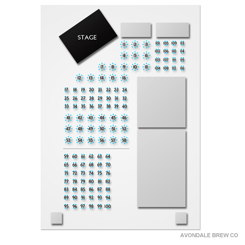 Avondale Brewing Company Seating Chart