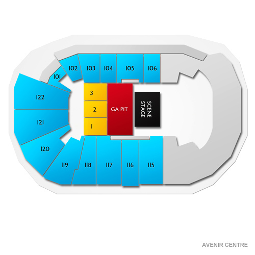 Avenir Centre Venue Map