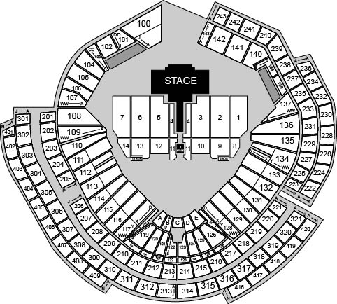Nationals Park Venue Map
