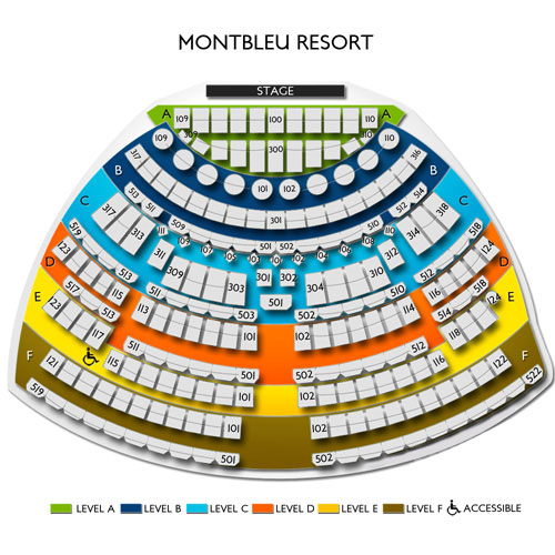 MontBleu Resort 2019 Seating Chart