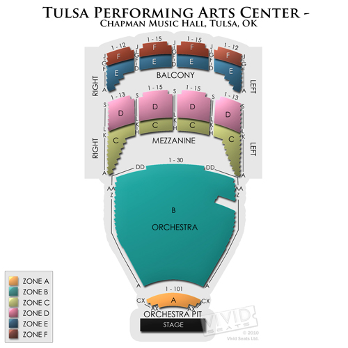 Chapman Music Hall Tulsa Seating Chart