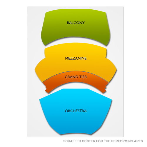 Schaefer Center for the Performing Arts Venue Map