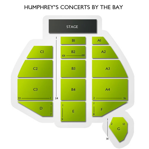 Humphreys Concerts by the Bay 2019 Seating Chart