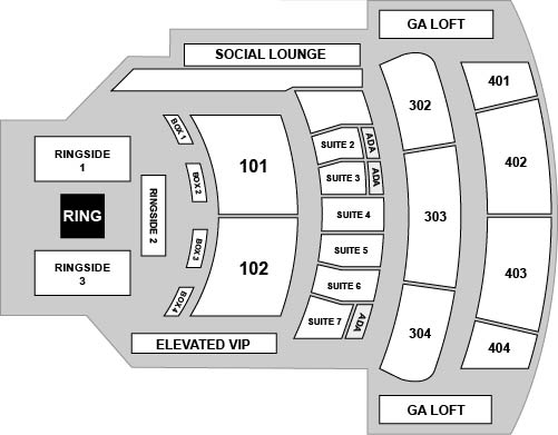 The Theater at Virgin Hotels Las Vegas Venue Map
