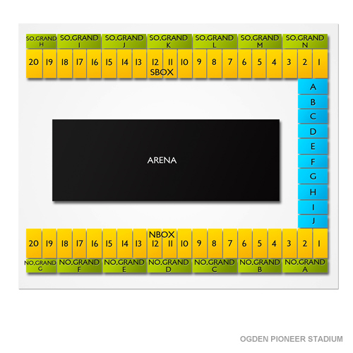 Spencer Fox Eccles Pioneer Stadium Venue Map