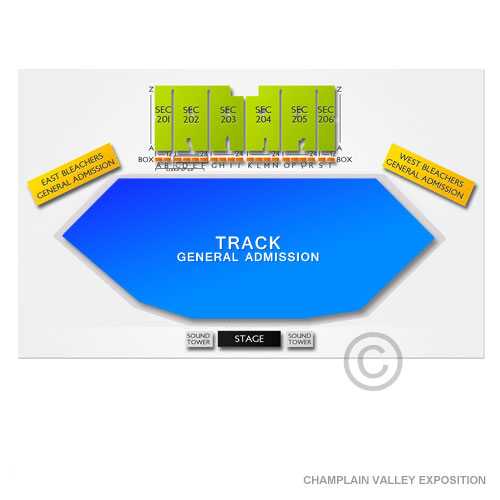Champlain Valley Exposition Venue Map