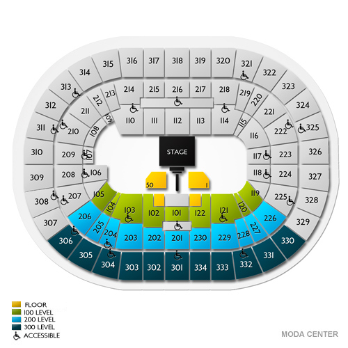 Moda Center Theater Of The Clouds Seating Chart