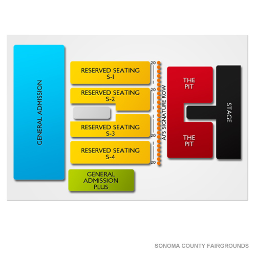 Sonoma County Fairgrounds Venue Map