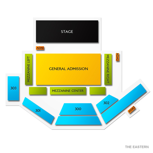 The Eastern Seating Chart