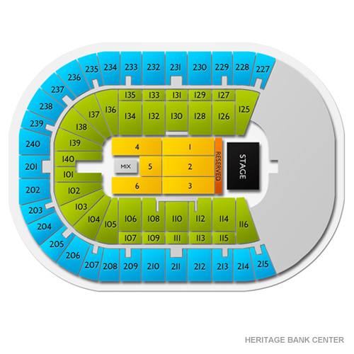Heritage Bank Center Venue Map