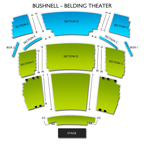 Belding Theater at The Bushnell Seating Chart Vivid Seats