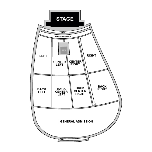 Red Rocks Amphitheatre Venue Map