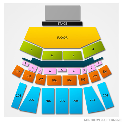 Northern Quest Casino - BECU Live Venue Map