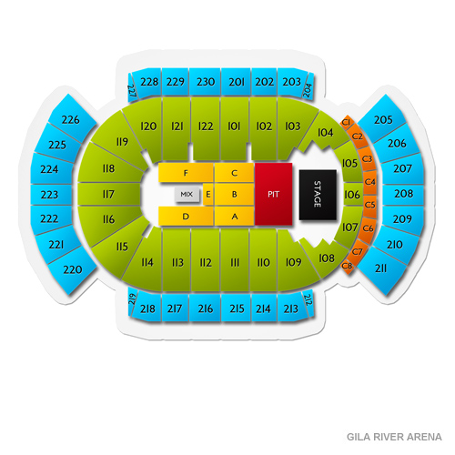 Gila River Arena Seating Chart Rows