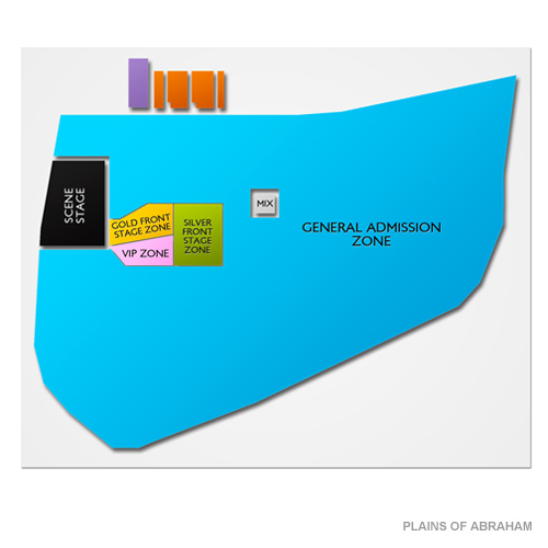 Plains of Abraham Venue Map