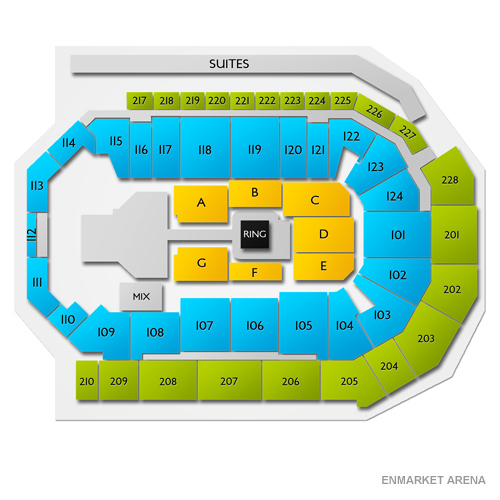 Enmarket Arena Venue Map