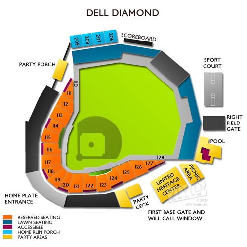 Dell Diamond Seating Chart | Vivid Seats