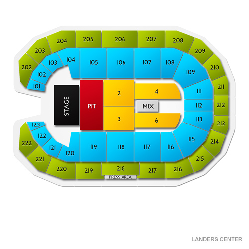 Landers Center Venue Map