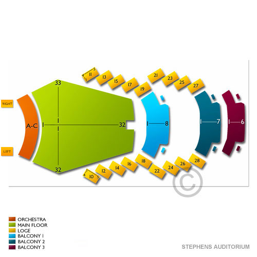 Stephens Auditorium Ames Iowa Seating Chart