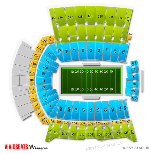 Husky Stadium Seating Chart With Seat Numbers