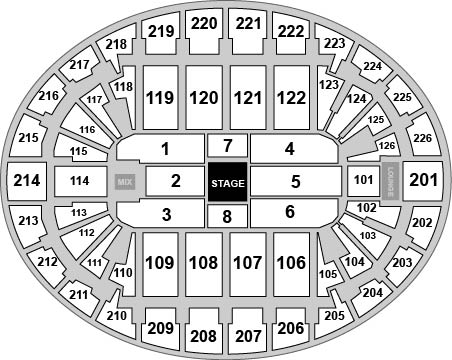 SNHU Arena Venue Map