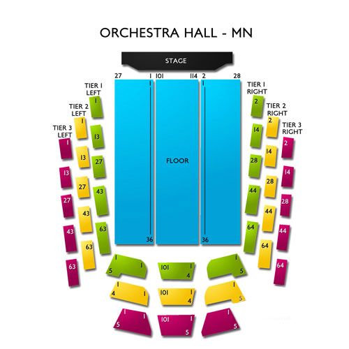 Minnesota Orchestra Hall Seating Chart